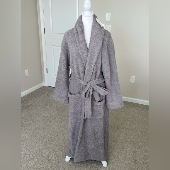 NWT Barefoot Dreams Dove Gray Robe Size 2 (M/L) - Picture 2 of 9